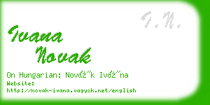 ivana novak business card